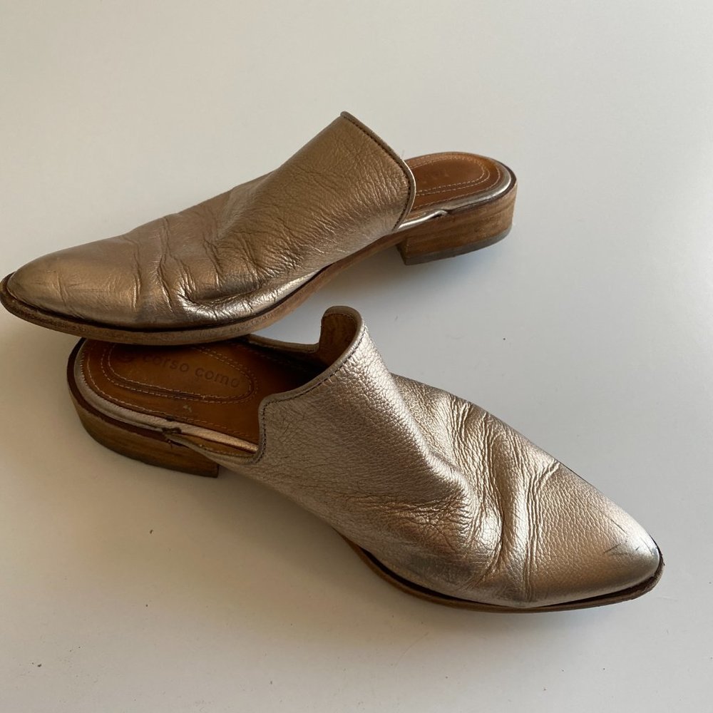 Corso Como 'Dylan' Pointy Toe Mule Champagne 7M - Picture 8 of 8